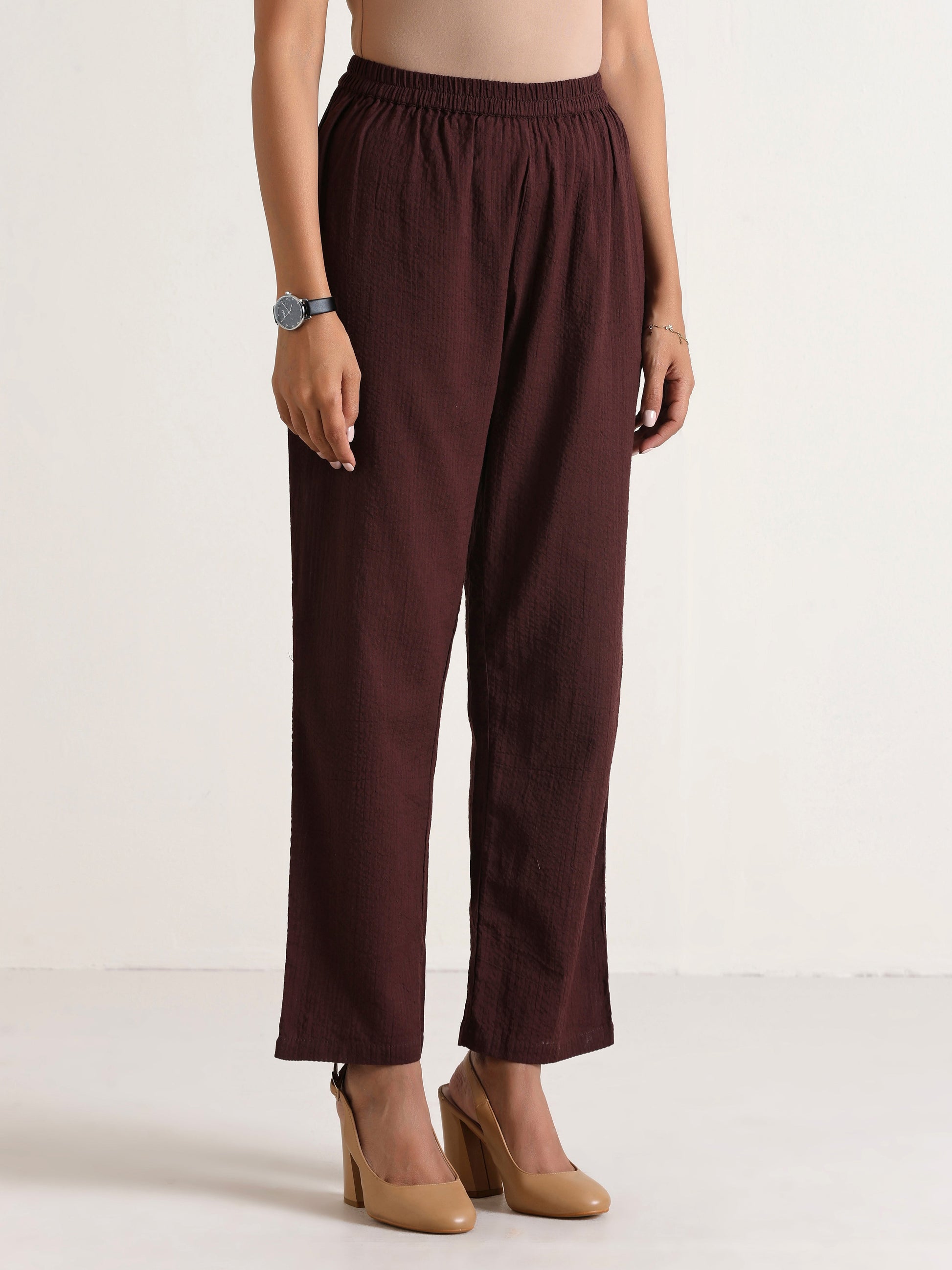 trueBrowns Cola Brown Relaxed Fit Co-Ord Set - Swadesiicart