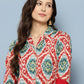 Ahalyaa Women Ethnic Motifs Printed Regular Gotta Patti Kurta with Palazzos | Swadesiicart