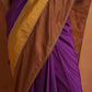 trueBrowns Purple Silk Ready To Wear Saree | Swadesiicart