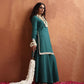 trueBrowns Green Cotton Sharara Set | Swadesiicart