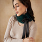 InWeave Women's Dark Teal Fur Neckpiece - Swadesiicart