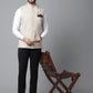 Even Apparels Men's Cream Nehru Jacket With Welt Pockets | Swadesiicart