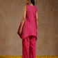 trueBrowns Pink Gold Cotton Handkerchief Co-Ord Set - Swadesiicart