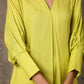 trueBrowns The Penelope - Lime Green Solid Textured Co-Ord Set - Swadesiicart