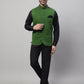 Even Apparels Men's Green Pure Wool Nehru Jacket | Swadesiicart
