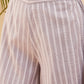 InWeave Women's Light Grey Lurex Kantha Mandarin Neck Kurta Palazzo Set - Swadesiicart