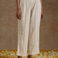 trueBrowns Ivory Gold Cotton Relaxed Co-Ord Set - Swadesiicart