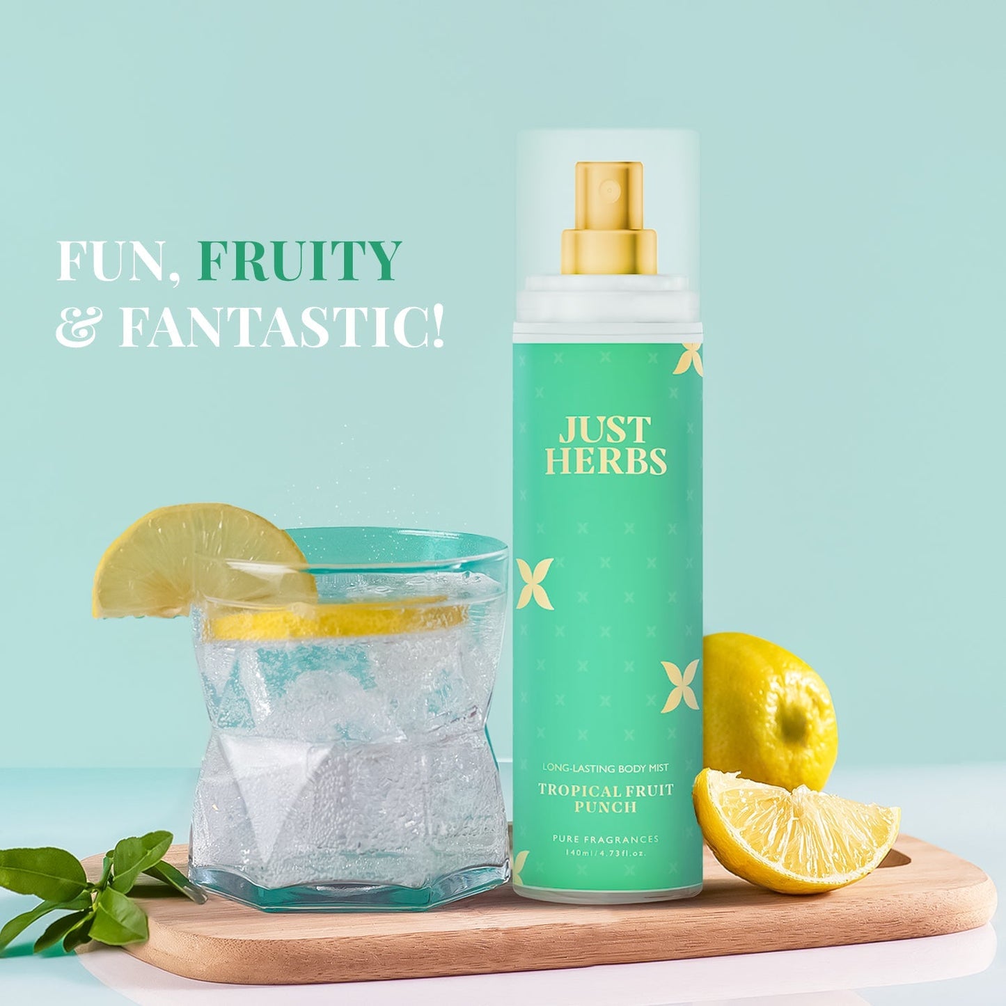 Just Herbs Long-Lasting Tropical Fruit Punch Body Mist - 140 ml