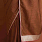 trueBrowns Brown Silk Ready To Wear Saree | Swadesiicart