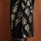 trueBrowns Black Metallic Ready To Wear Saree | Swadesiicart