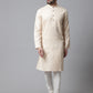 Even Apparels Brown Pure Cotton Kurta With Band Collar | Swadesiicart