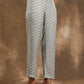 trueBrowns Grey Lehariya Printed Silk Co-Ord Set - Swadesiicart