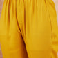 InWeave Women's Mustard Alia Neck Style Gota Set W Organza Dupatta - Swadesiicart