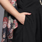 Ahalyaa Plus Size Boat Neck Maxi Ethnic Dress | Swadesiicart