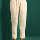 trueBrowns Ivory Tonal Cotton Side Gathers Co-ord Set - Swadesiicart