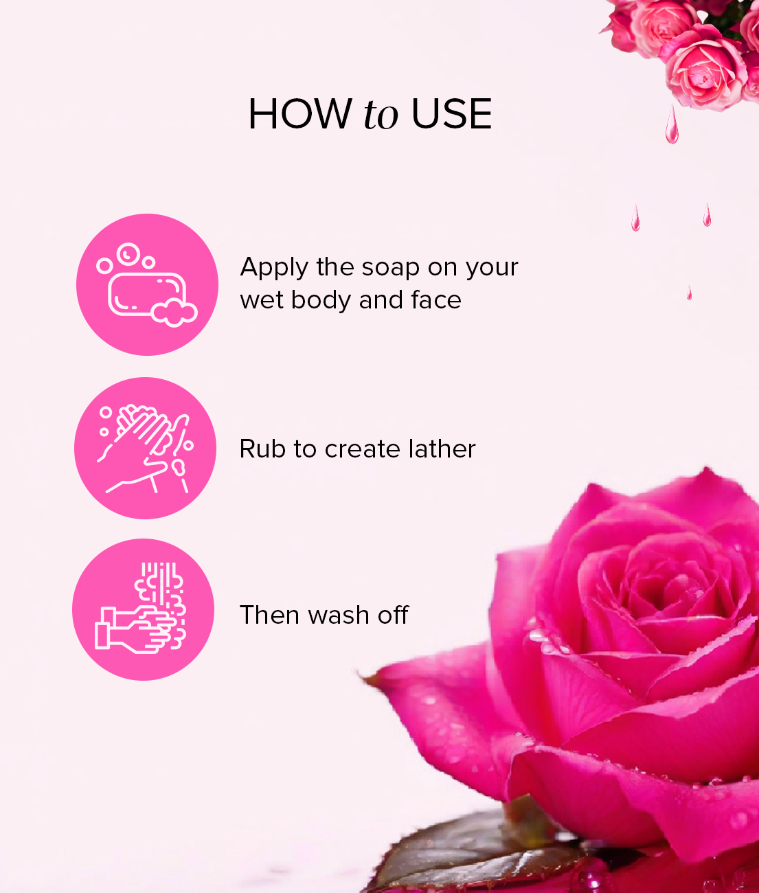 Khadi Natural Herbal Rose Water Soap - 125gm