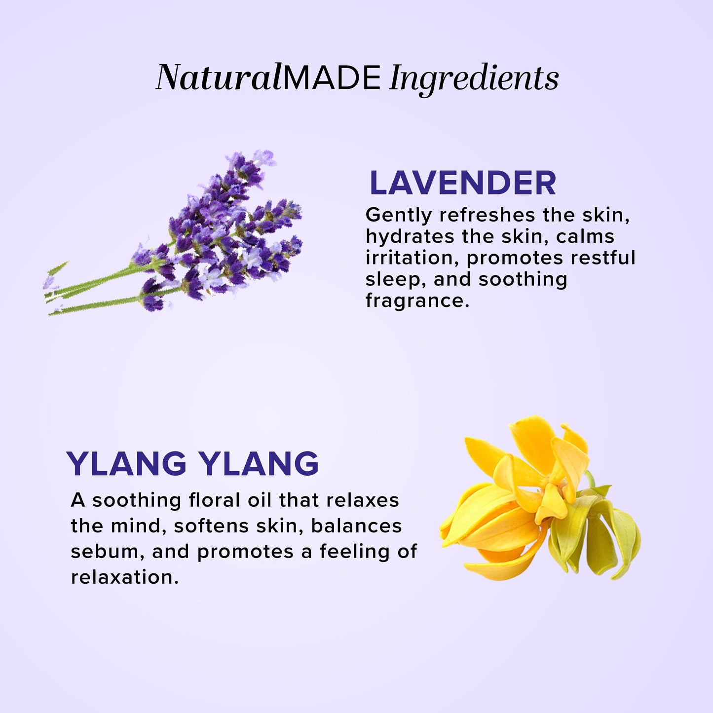 Khadi Natural Lavender & Ylang Ylang Massage Oil Paraben Mineral Oil Free - 210ml