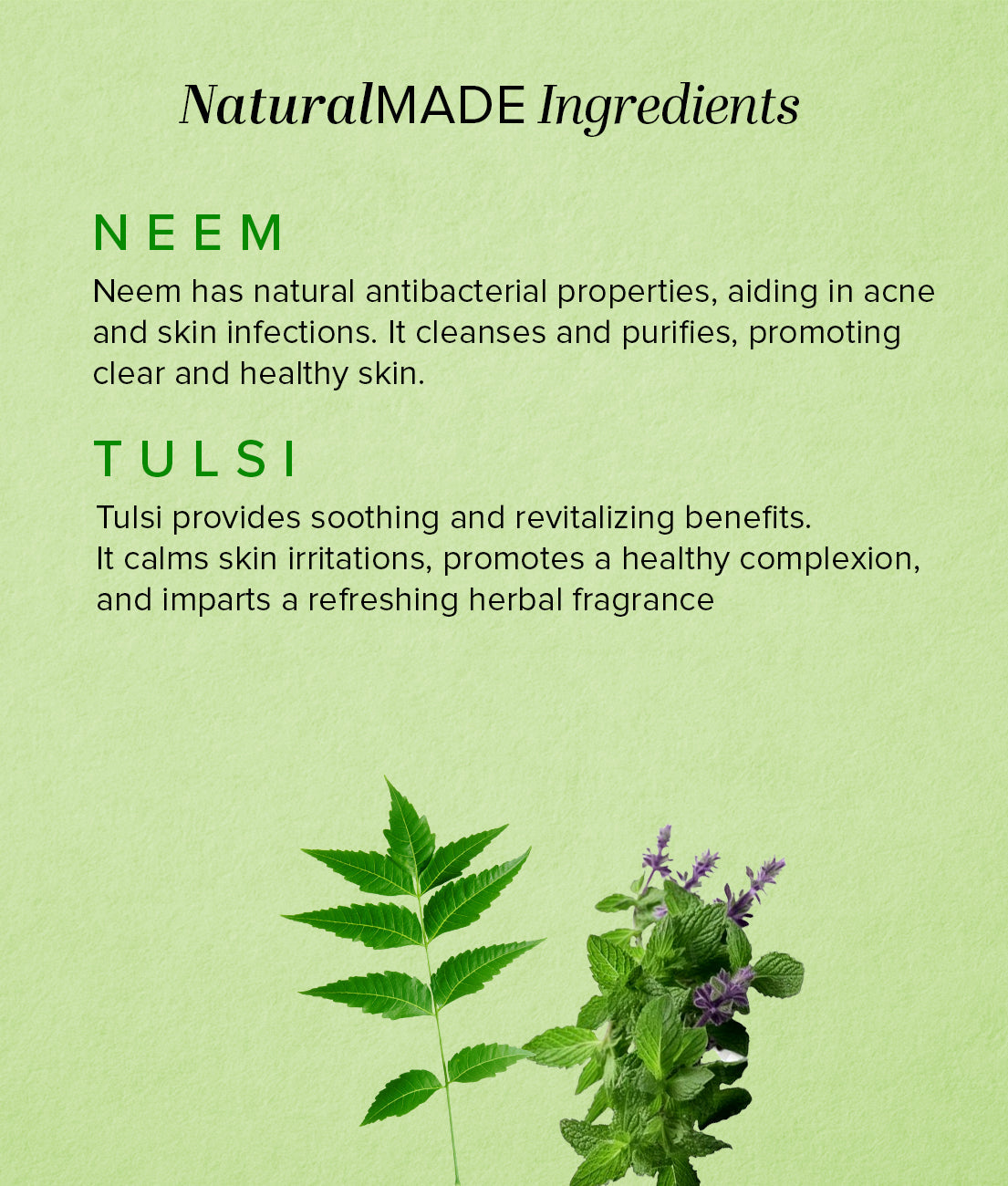 Khadi Natural Herbal Neem Tulsi Soap Combo Pack Of 5 – 125gm Each