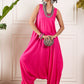 InWeave Pink Round Sleeveless Jumpsuit - Swadesiicart