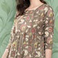 InWeave Women's Olive Shade Tropical Sharara Set - Swadesiicart
