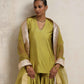 trueBrowns Green Silk Sharara Dupatta Set | Swadesiicart