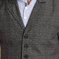 Even Apparels Men's Grey Waistcoat with Notched Lapel | Swadesiicart