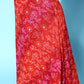 InWeave Women's Red Bandhej Crop Top With Skirt Set - Swadesiicart