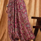 InWeave Burgundy Big Jaal Harem Pant - Swadesiicart