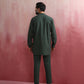 trueBrowns Men's Green Cotton Mandarin Collar Kurta Co-ord set - Swadesiicart