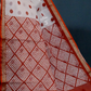 Shades of Milk White And Red Colour With Patli Pallu Design Pure Kota Cotton Saree By Gayathri Reddy Designer Studio | Swadesiicart