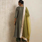 trueBrowns Green Tissue Anarkali Kurta Dupatta Set | Swadesiicart