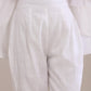 trueBrowns White Slub Texture Pant Suit Set | Swadesiicart
