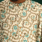 trueBrowns Men's Teal Floral Cotton Printed Co-ord Set - Swadesiicart