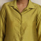 trueBrowns Green Shirt Kurta Set | Swadesiicart