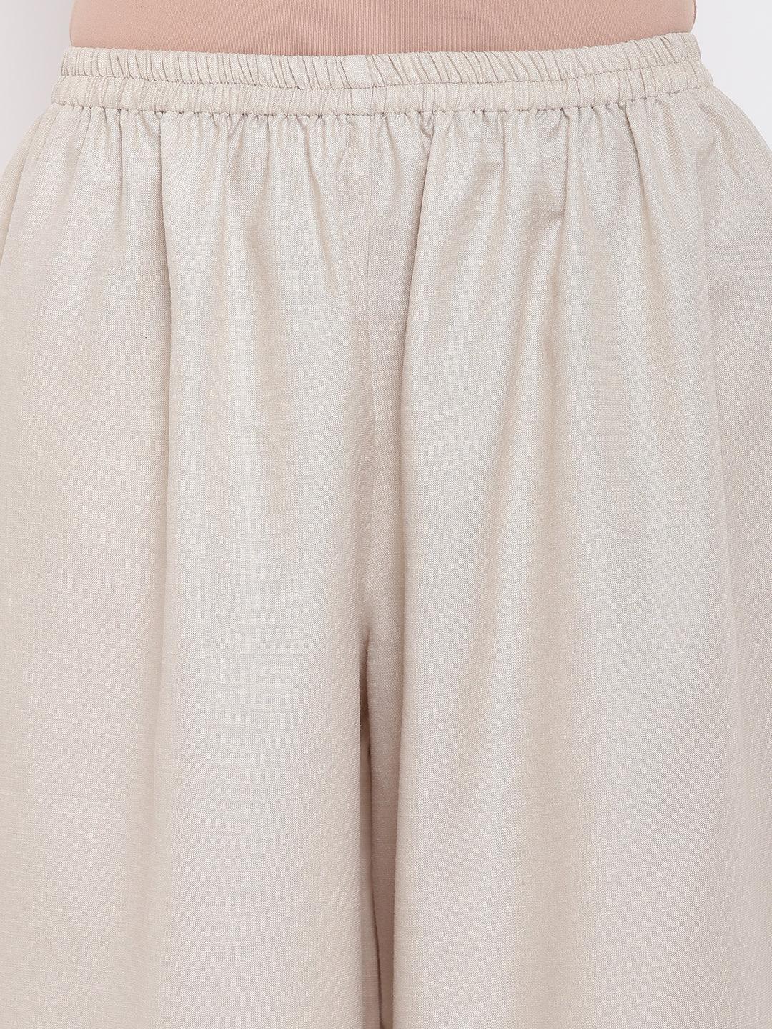 trueBrowns Linen Cotton Grey Pant | Swadesiicart