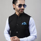 Even Apparels Men's Black Nehru Jacket With Welt Pockets | Swadesiicart