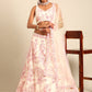 House of Panchhi Cream Net Sequins with heavy Zarkan embroidery Lehenga choli & Dupatta | Swadesiicart