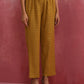 trueBrowns Mustard Cotton Dobby Co-ord set - Swadesiicart