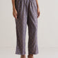 trueBrowns Plum Grey Foil Short Co-Ord Set - Swadesiicart