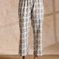 trueBrowns Grey Dabu Buta Print Cotton V-Square Neck Co-Ord Set - Swadesiicart