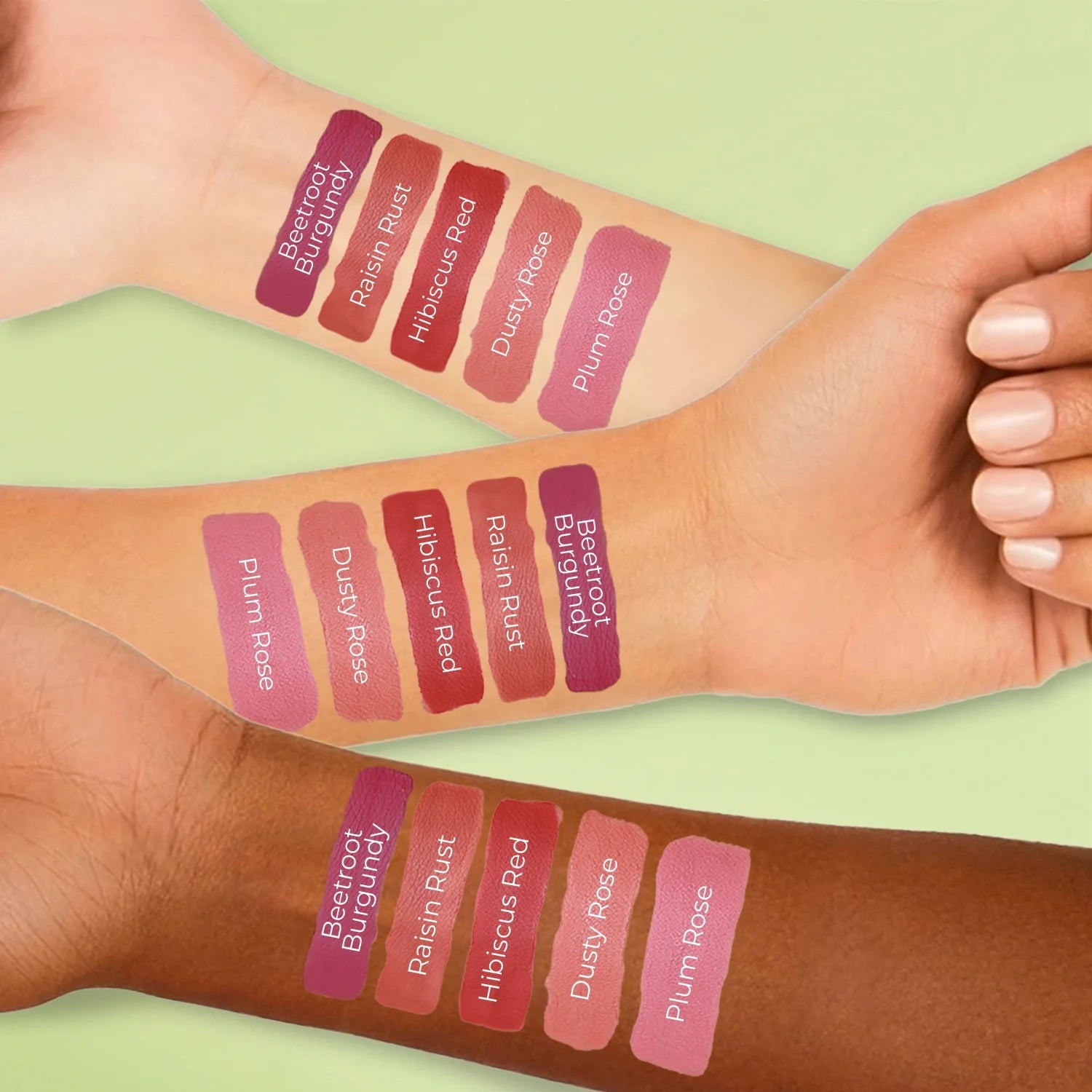 Herb Enriched Matte Liquid Lipstick Kit- Set of 5
