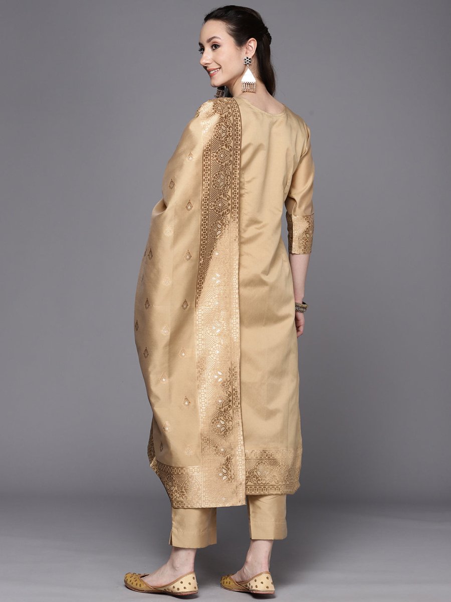 Ahalyaa Woven Design Ethnic Motifs Unstitched Dress Material | Swadesiicart