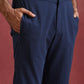 trueBrowns Men's Navy Cotton Mandarin Collar Kurta Co-ord set - Swadesiicart