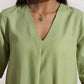 trueBrowns Green Slub Kurta Set | Swadesiicart
