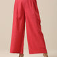 trueBrowns Bright Pink Slub Texture Sleevesless Jacket Pant Set | Swadesiicart