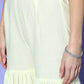 InWeave Women's Off White Yellow Floral Print Tie Up Kurta Sharara Set - Swadesiicart