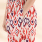 trueBrowns Carrot Cotton Ikat Flared Co-ord Set - Swadesiicart