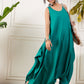 InWeave Teal Round Sleeveless Jumpsuit - Swadesiicart