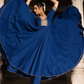 Pomcha Jaipur Minakari Blue Anarkali Set | Swadesiicart