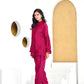 BulBul Mahi Red Co-Ord Set - Swadesiicart